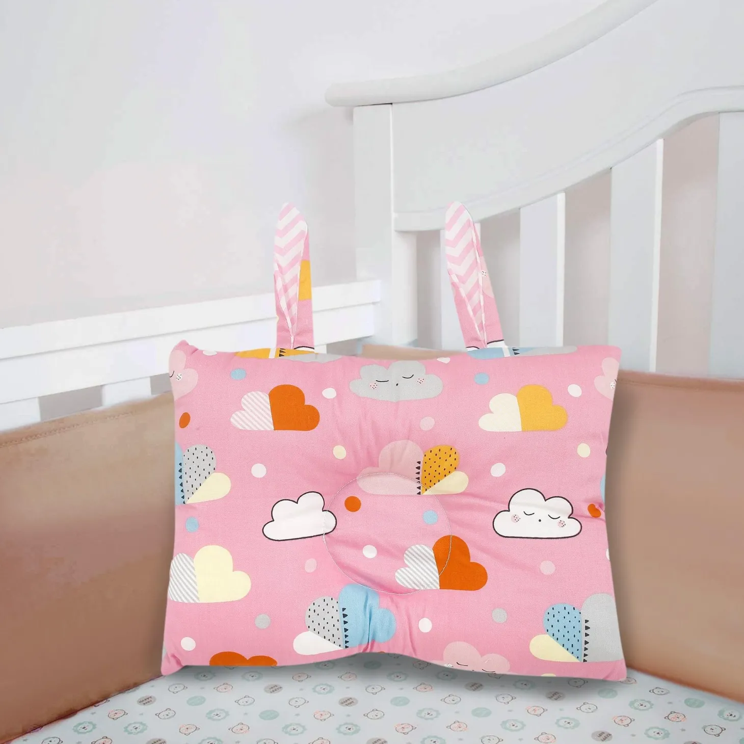 Abstract And Cloudy Pink Double Sided Pillow