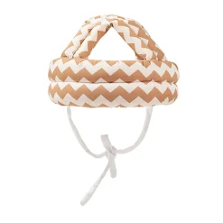 Abstract Brown Cushioned Safety Helmet