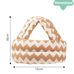 Abstract Brown Cushioned Safety Helmet