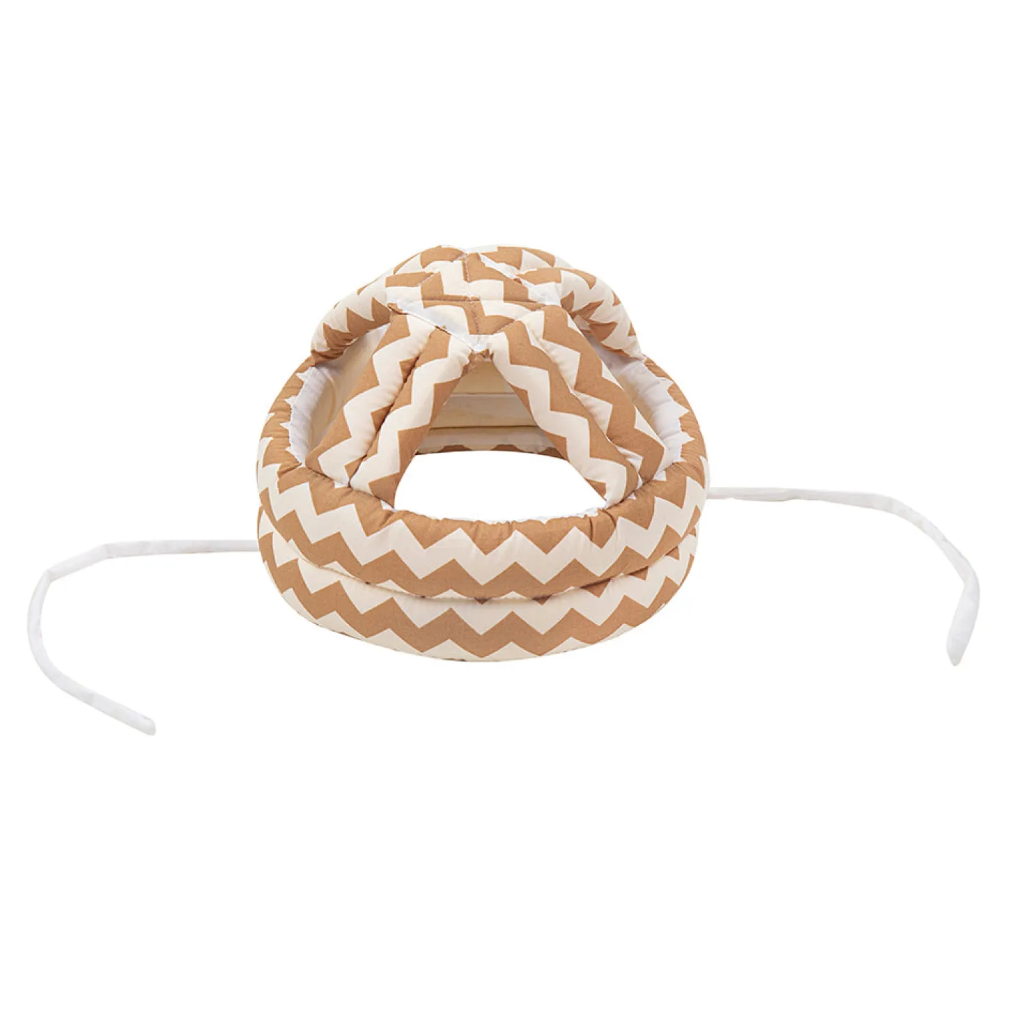 Abstract Brown Cushioned Safety Helmet