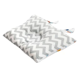 Abstract House White Print Double Sided Pillow