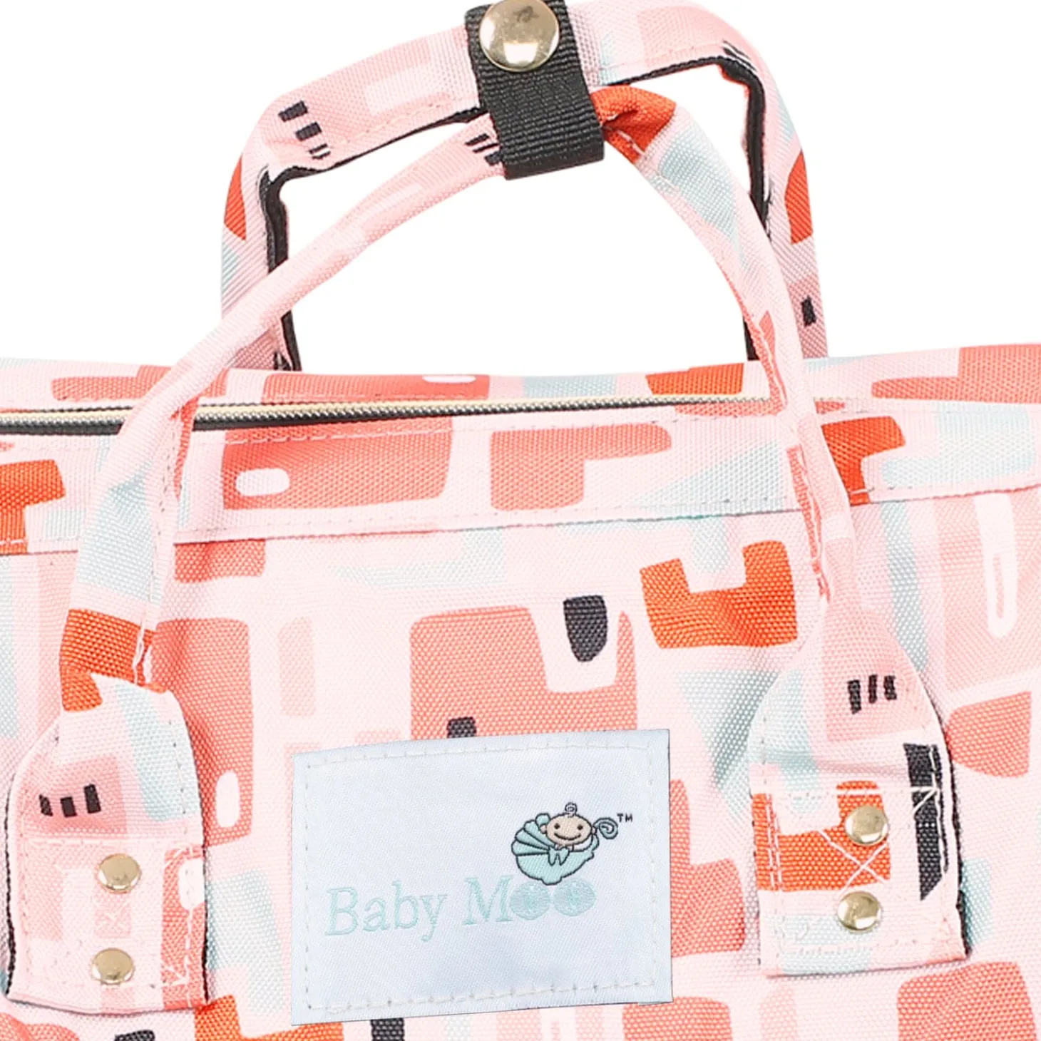 Abstract Peach Diaper Bag