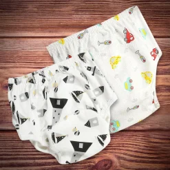 Adjustable & Washable Cloth Diaper Panty 2 Pk Driving And Sailing Multicolour