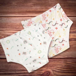 Adjustable & Washable Cloth Diaper Panty 2 Pk Abstract Multicolour