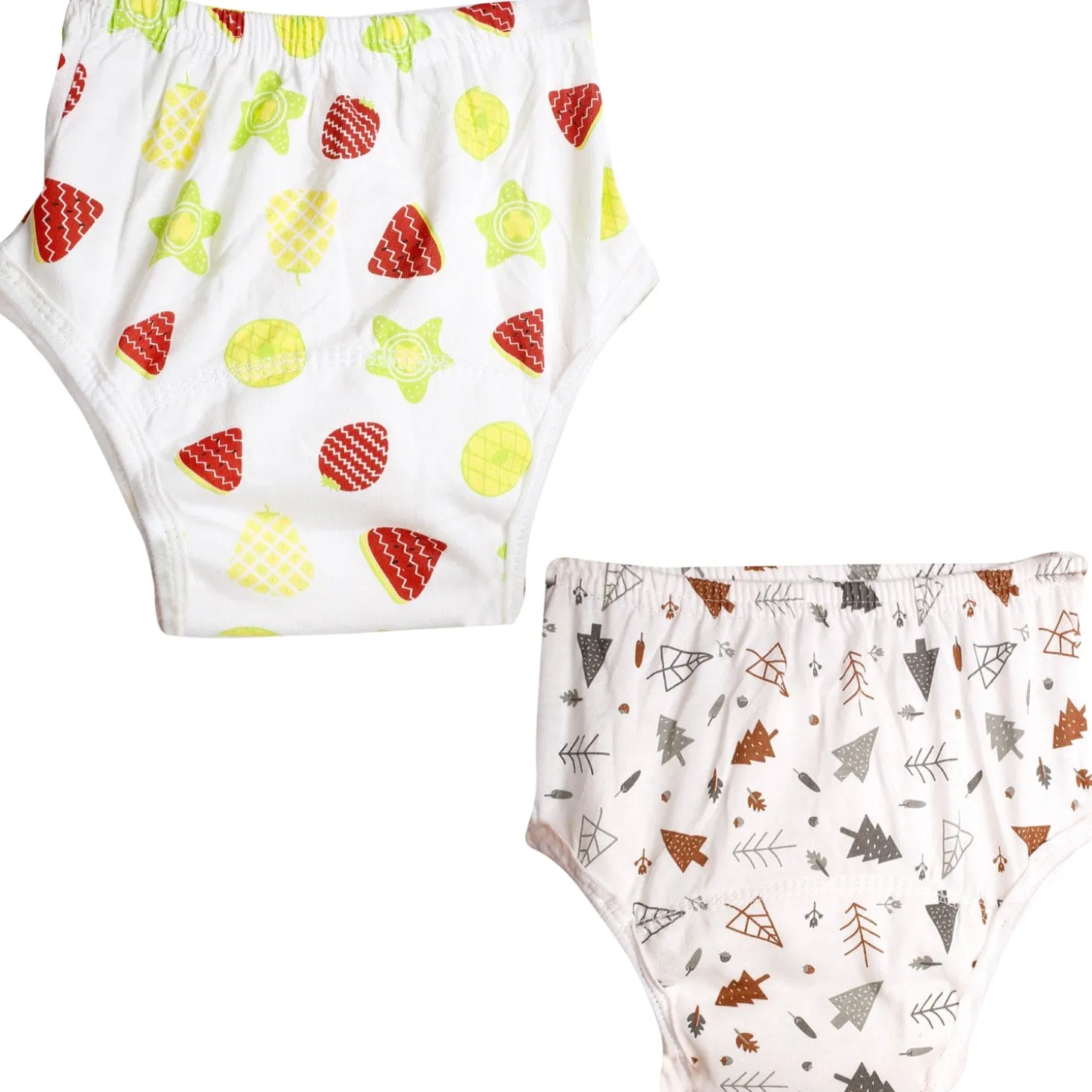 Adjustable & Washable Cloth Diaper Panty 2 Pk Forest Fruits Multicolour