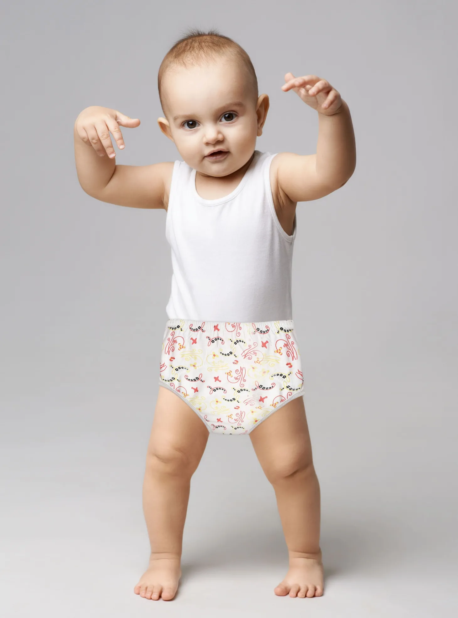 Adjustable & Washable Cloth Diaper Panty 2 Pk Abstract Multicolour