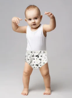 Adjustable & Washable Cloth Diaper Panty 2 Pk Driving And Sailing Multicolour