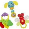 Animal And Fruit Multicolour Set of 3 Musical Rattle Teether