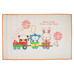 Animal Chu Chu Train Orange Air Filled Waterproof Massage Mat