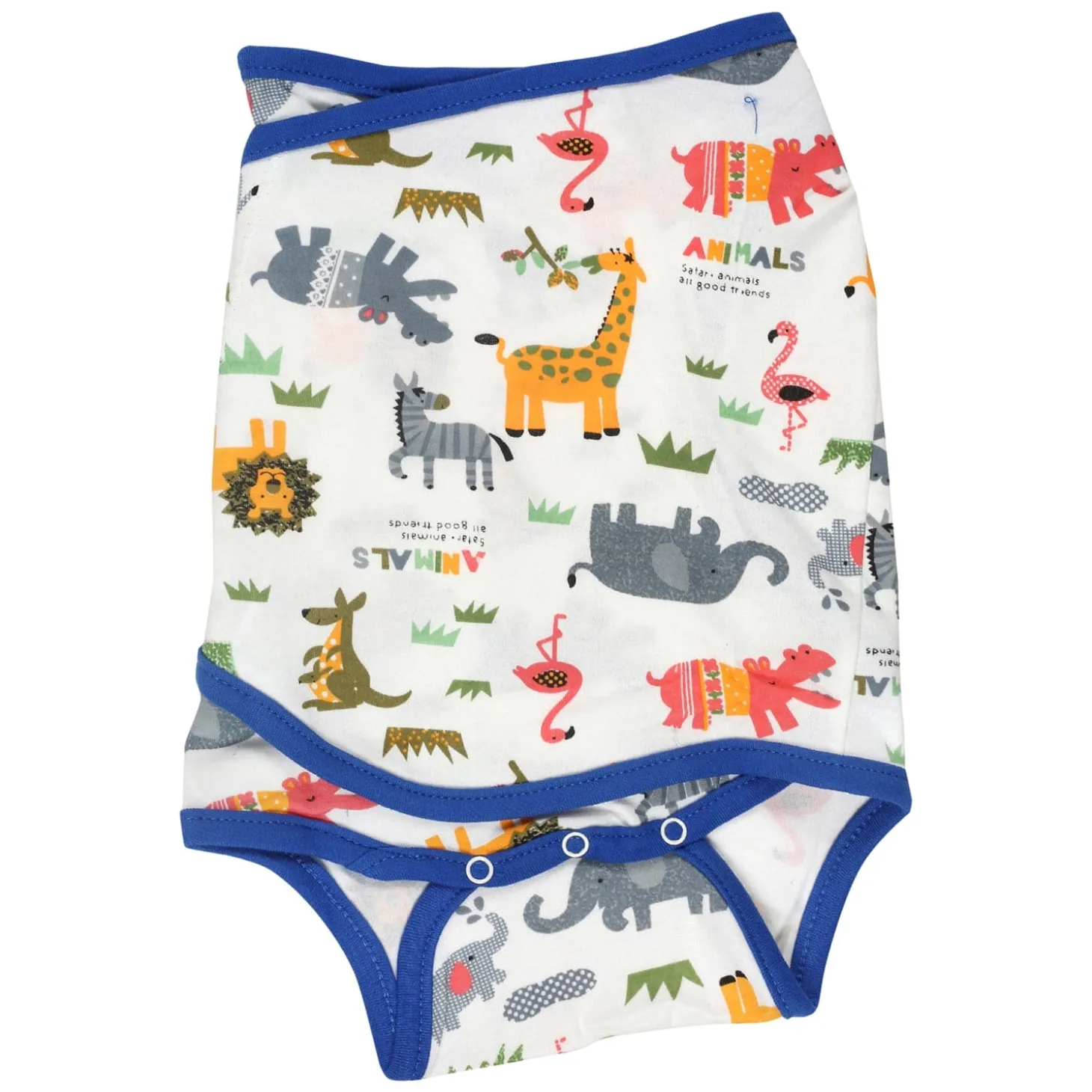 Animal Family Blue Ready Swaddle
