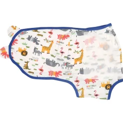 Animal Family Blue Ready Swaddle