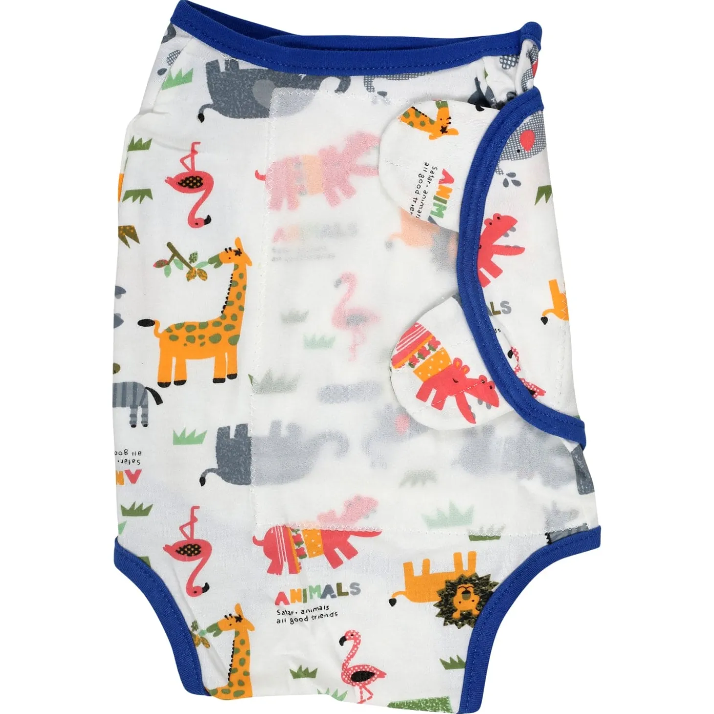 Animal Family Blue Ready Swaddle