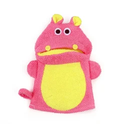 Animal Pink And Yellow Cartoon Bath Glove