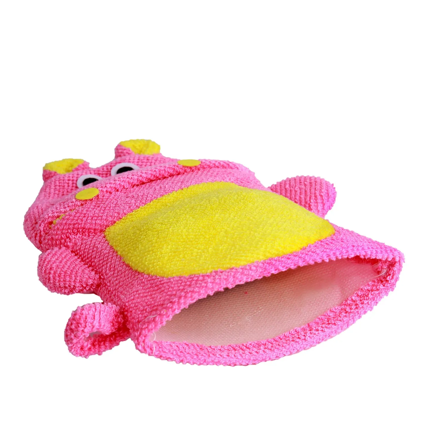 Animal Pink And Yellow Cartoon Bath Glove