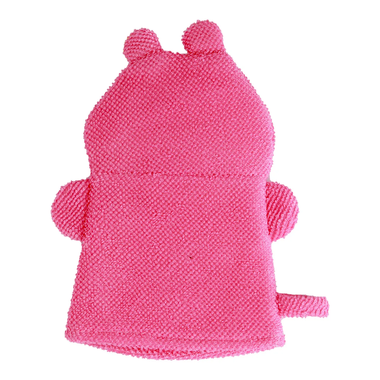 Animal Pink And Yellow Cartoon Bath Glove