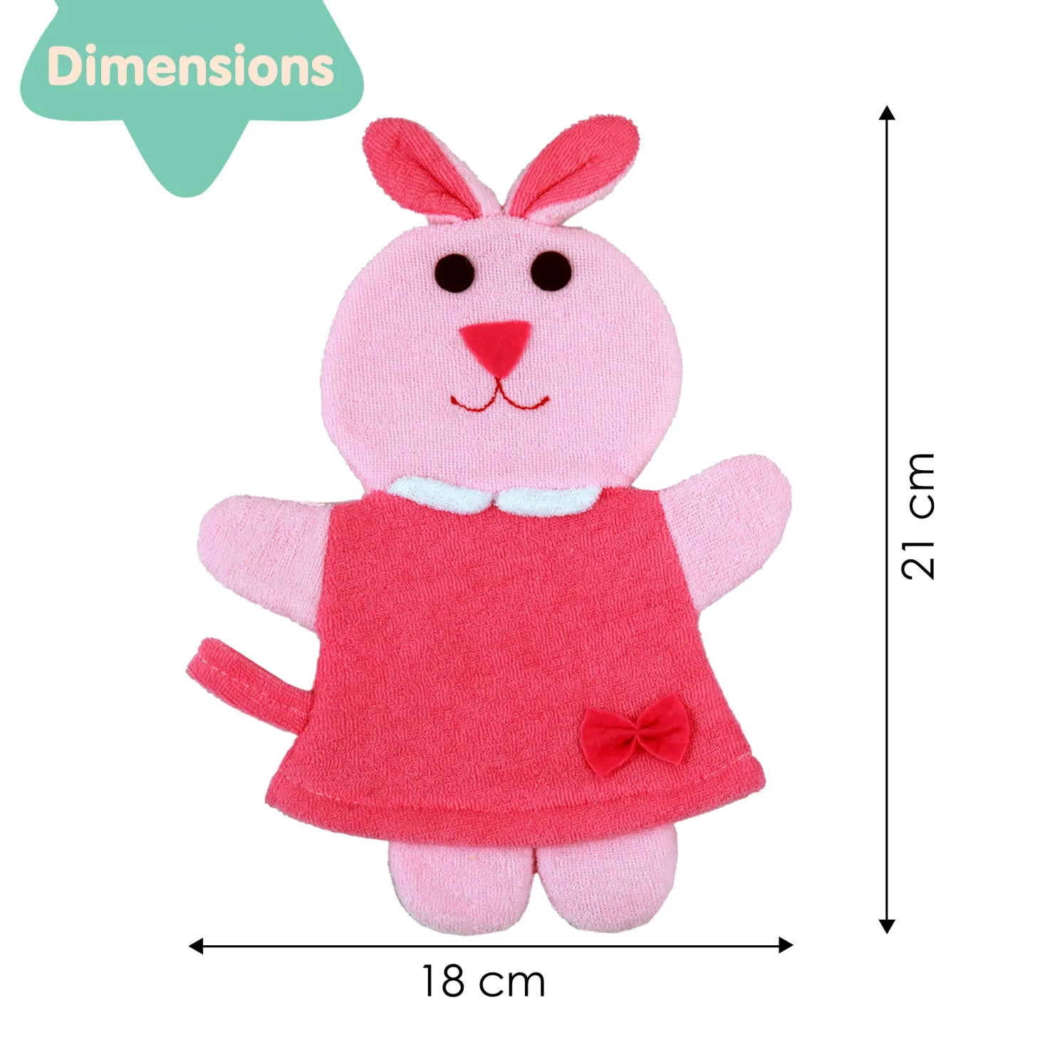 Animal Pink Cartoon Bath Glove