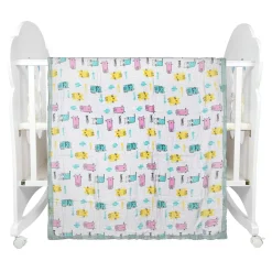 Animal Print Green Bamboo Blanket