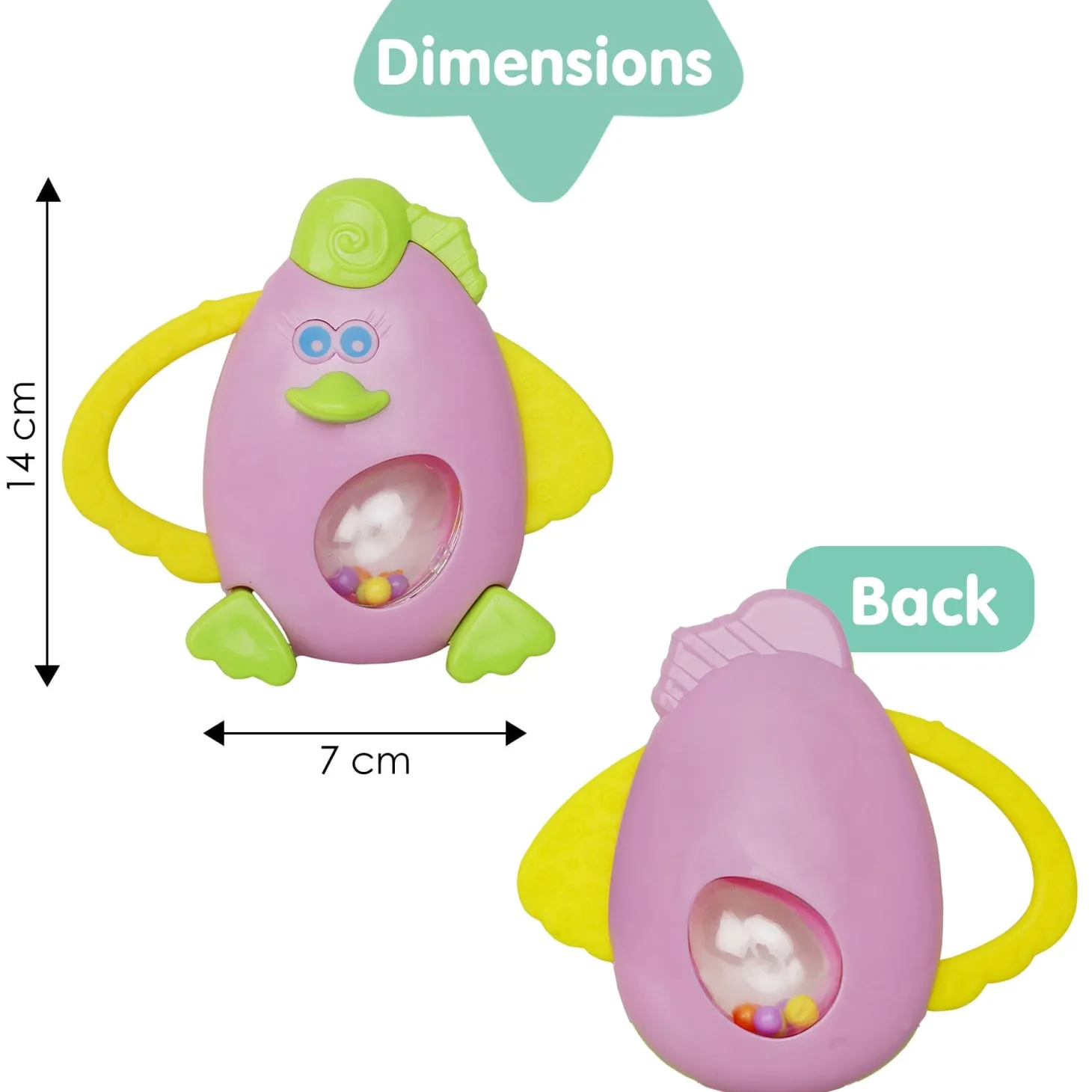 Animal Purple Rattle Toy