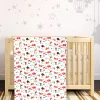 Animals And Grass White Blanket