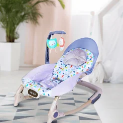 Automatic 3 Position Seat Recliner Bouncer Floral Grey