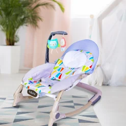 Automatic 3 Position Seat Recliner Bouncer Abstract Grey