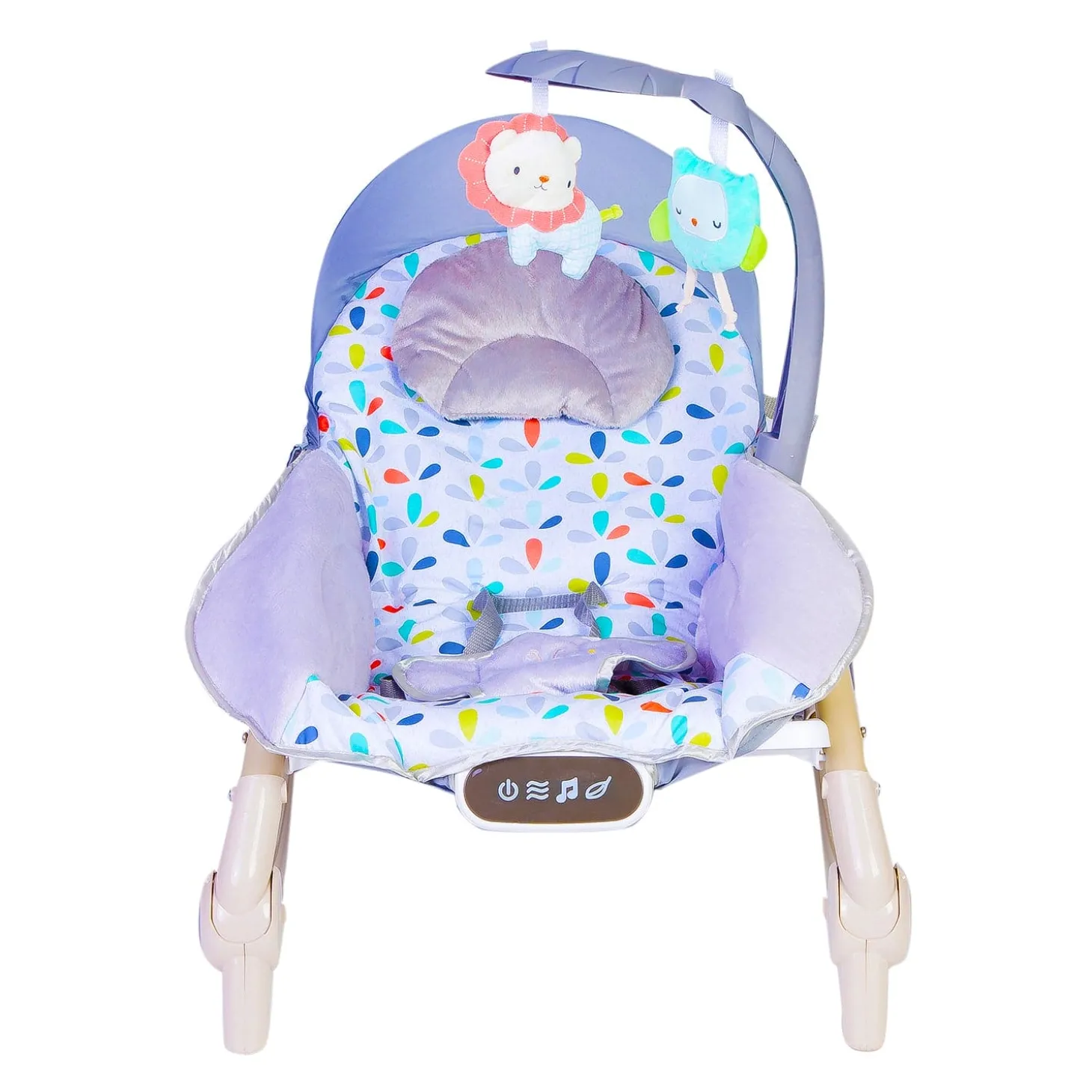 Automatic 3 Position Seat Recliner Bouncer Floral Grey