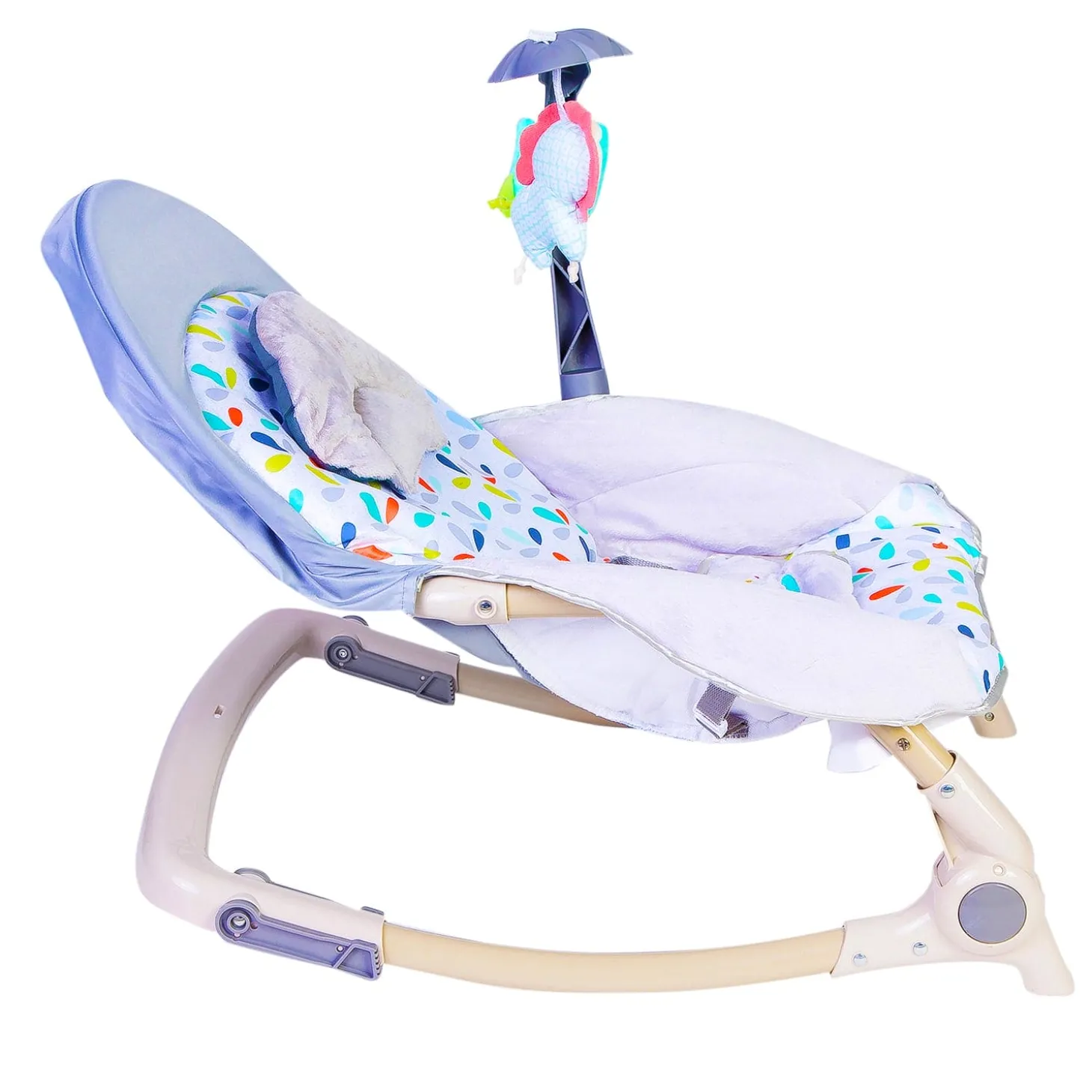 Automatic 3 Position Seat Recliner Bouncer Floral Grey