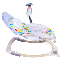 Automatic 3 Position Seat Recliner Bouncer Abstract Grey