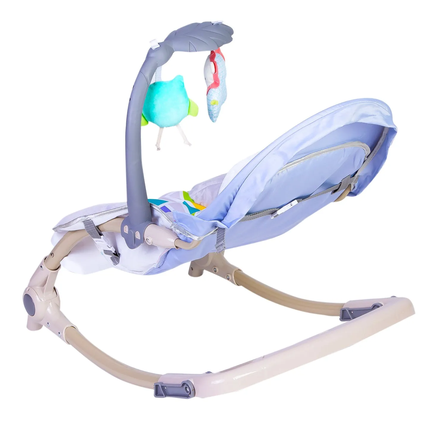 Automatic 3 Position Seat Recliner Bouncer Abstract Grey