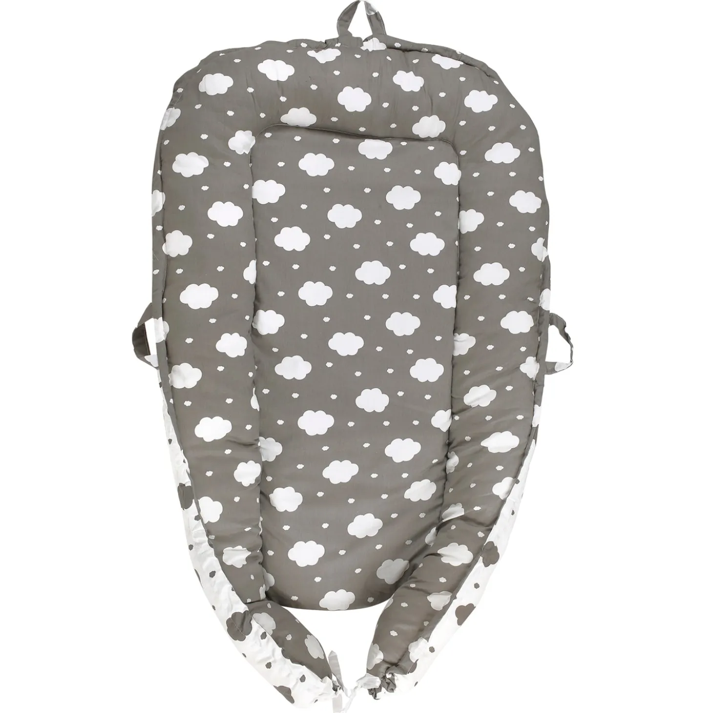 Baby Bed Cum Carry Nest Sleeping On A Cloud Grey