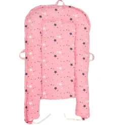 Baby Bed Cum Carry Nest Star And Rabbit Pink