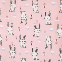 Baby Bed Cum Carry Nest Star And Rabbit Pink