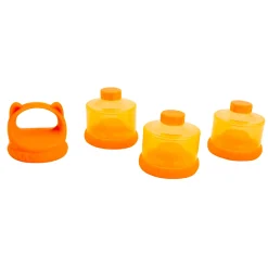 Baby Moo 3 Layer Portable BPA Free Milk Powder Container - Orange