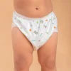 Baby Moo Abstract Letters Reusable Cloth Training Diaper Panty - Multicolour