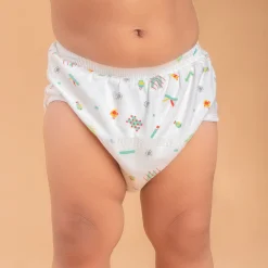 Baby Moo Abstract Letters Reusable Cloth Training Diaper Panty - Multicolour