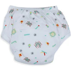 Baby Moo Abstract Letters Reusable Cloth Training Diaper Panty - Multicolour