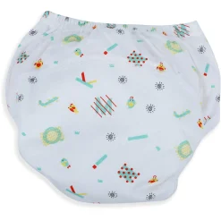 Baby Moo Abstract Letters Reusable Cloth Training Diaper Panty - Multicolour