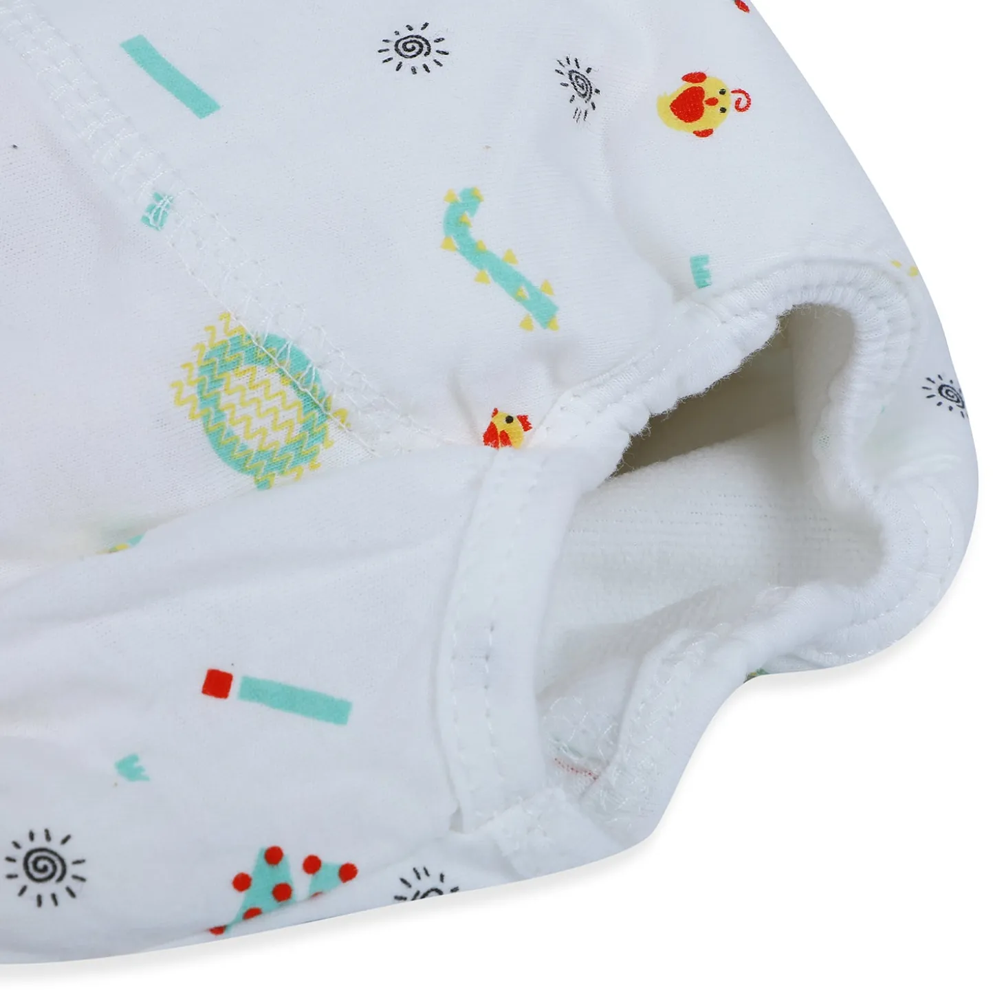 Baby Moo Abstract Letters Reusable Cloth Training Diaper Panty - Multicolour