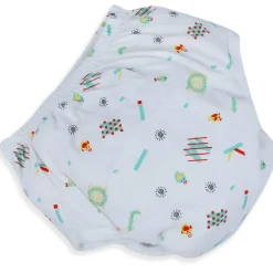 Baby Moo Abstract Letters Reusable Cloth Training Diaper Panty - Multicolour