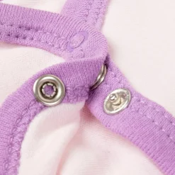 Baby Moo Adorable Gift Set 5 Piece With Bodysuits, Pyjama, Bib And Socks - Purple