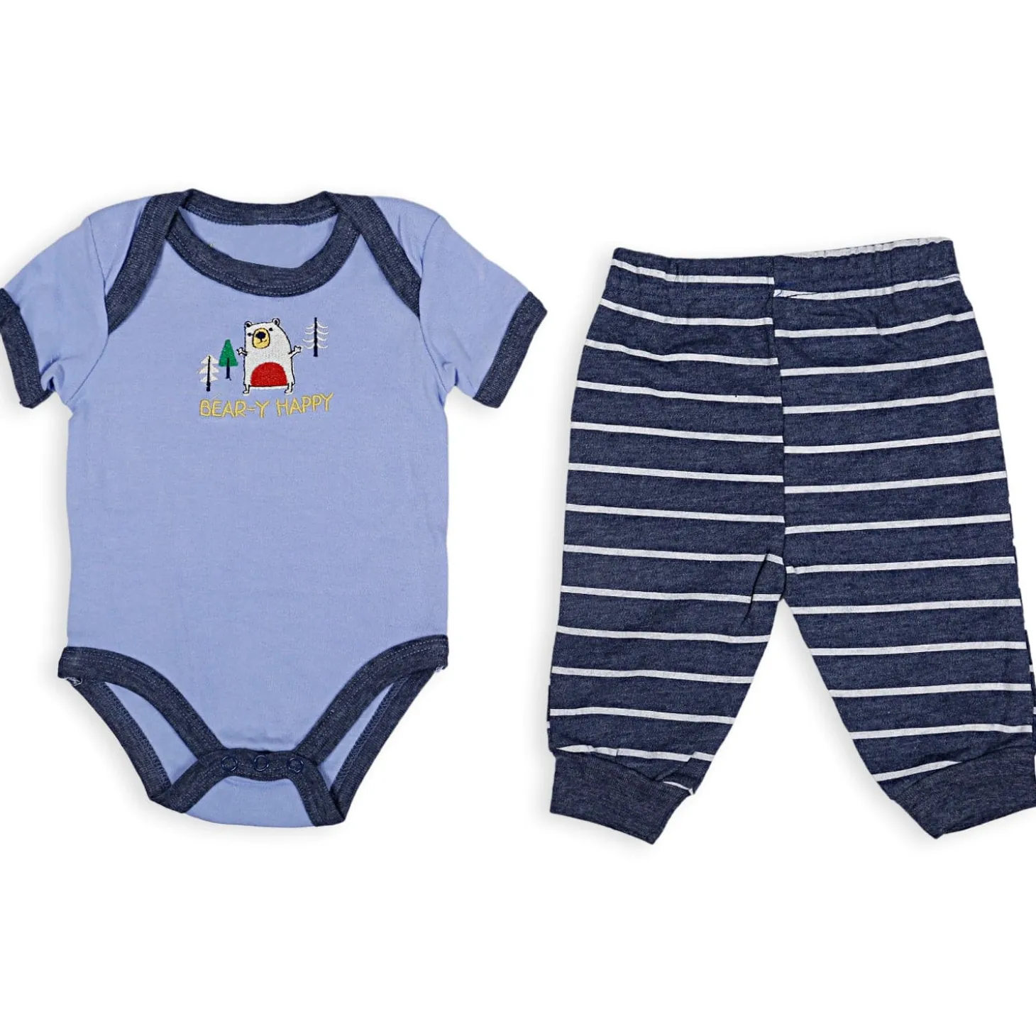 Baby Moo Adventurous Baby Boy Animal Blue 10 Pcs Gift Hamper - 0-9M Sizes Available
