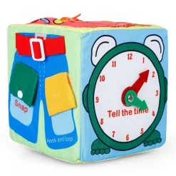 Baby Moo All In One Activity Cube 6 Side Play Educational Toy - Multicolour