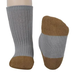 Baby Moo Animal Applique Ribbed Soft Socks Pack of 2 - Grey, Blue