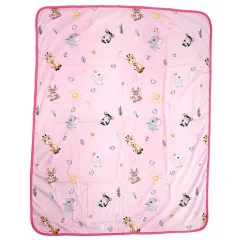 Baby Moo Animal Kingdom All Season Premium Blanket - Pink
