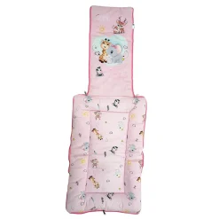Baby Moo Animal Kingdom Premium Carry Nest Velvet With Hosiery Lining Sleeping Bag - Pink