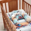 Baby Moo Animal Safari Soft Velvet U Pillow, 2 Side Bolsters Mattress Set - Yellow