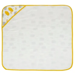 Baby Moo Animal Tale Soft Warm Hooded Wrapper - Mustard