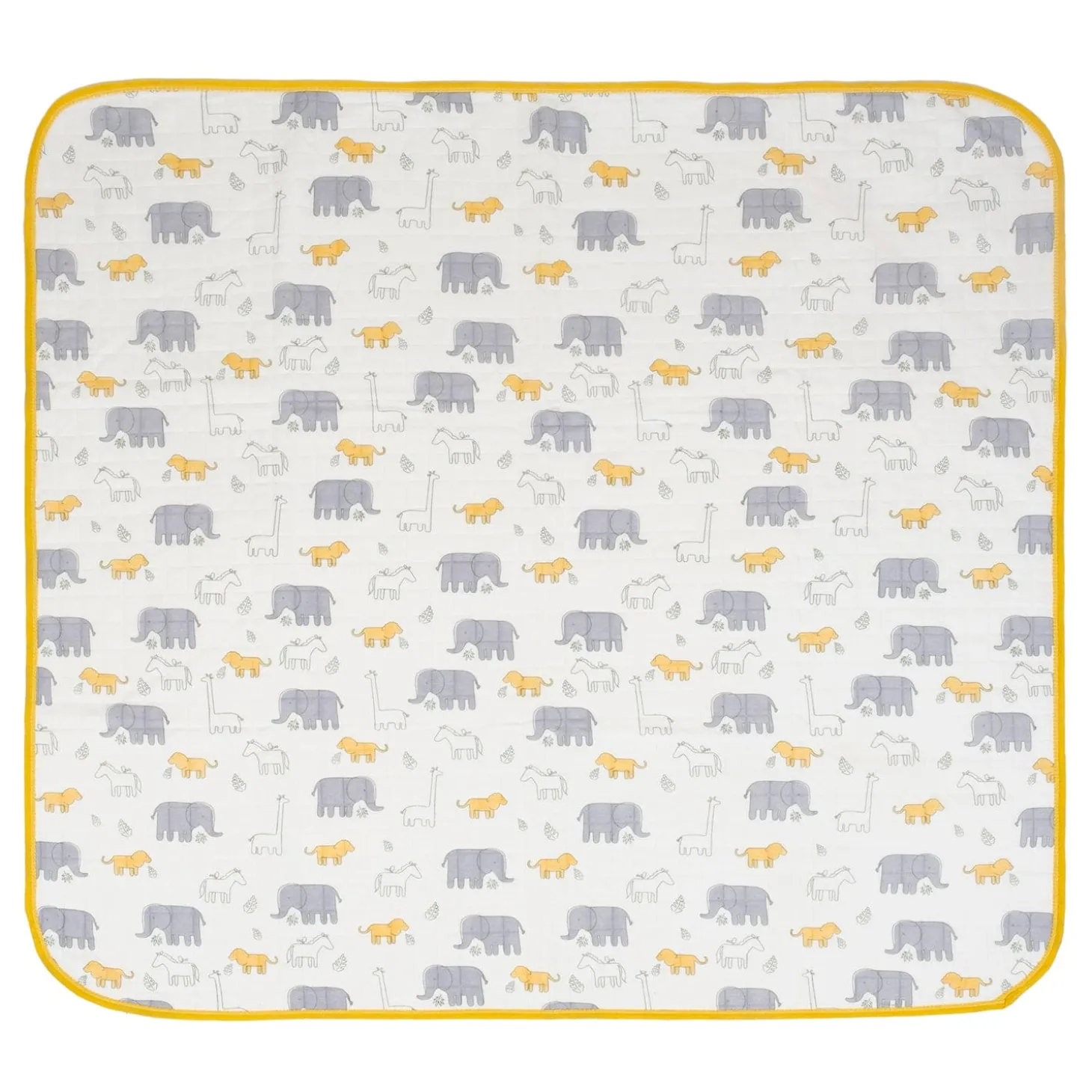 Baby Moo Animal Tale Soft Warm Hooded Wrapper - Mustard