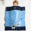 Baby Moo Astronaut Plush Cotton All Season Nursery Blanket - Blue
