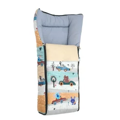 Baby Moo Bear in Car Premium Carry Nest Velvet With Hosiery Lining Sleeping Bag - Yellow